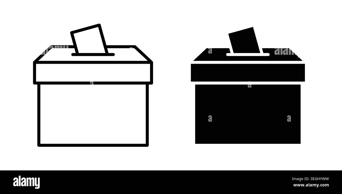 Voting icon illustration. Pixel perfect vector graphics Stock Vector