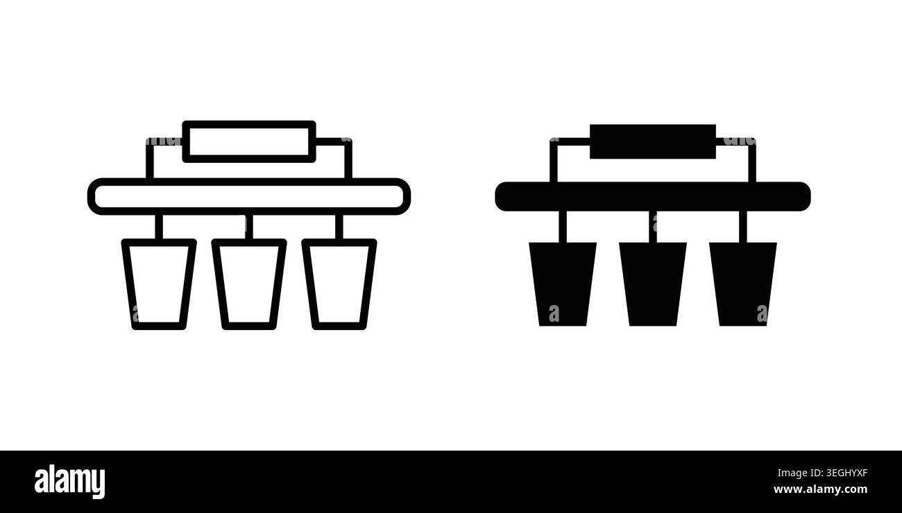 Water filtration icon illustration. Pixel perfect vector graphics Stock Vector