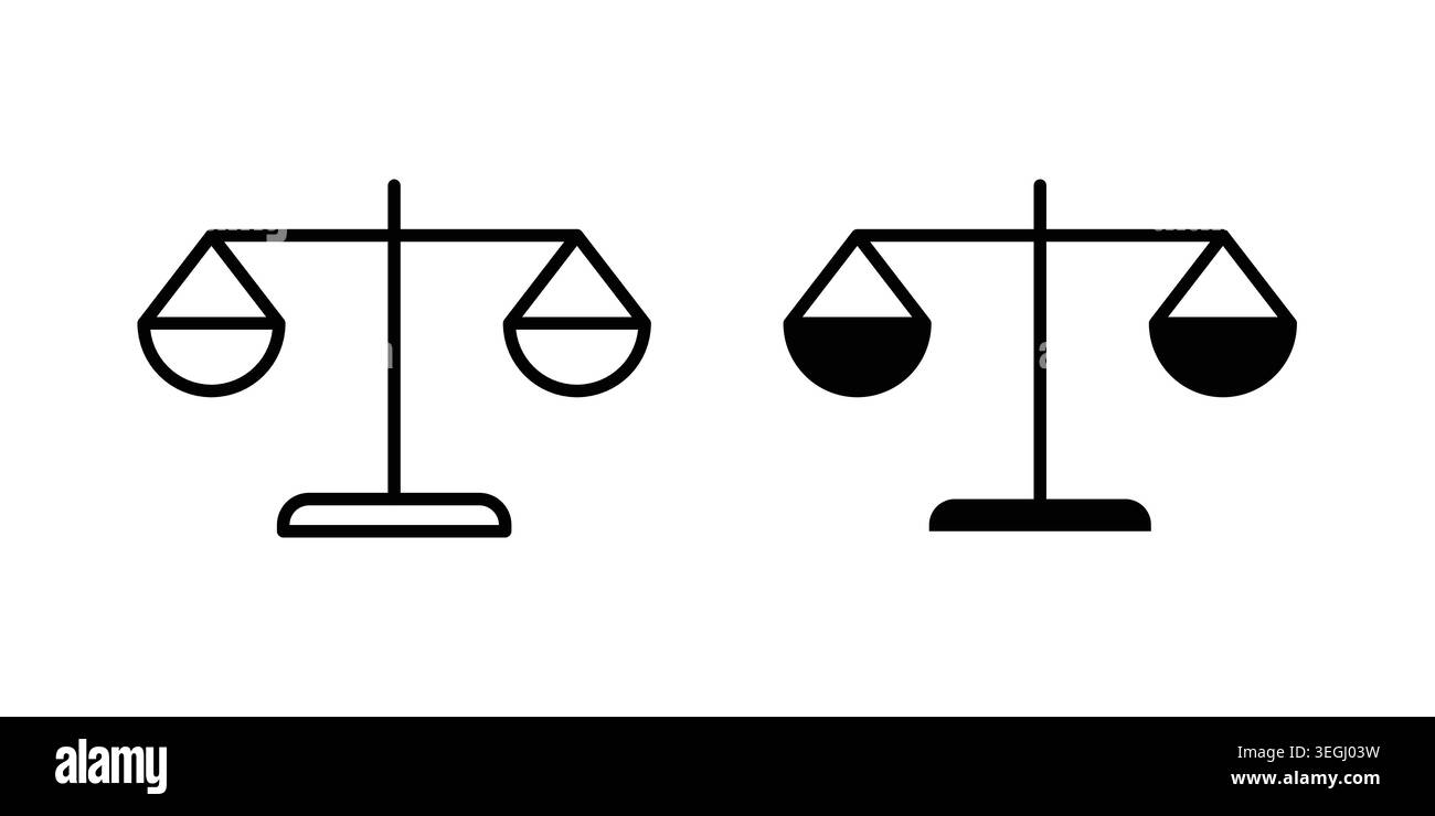 Scale icon illustration. Pixel perfect vector graphics Stock Vector