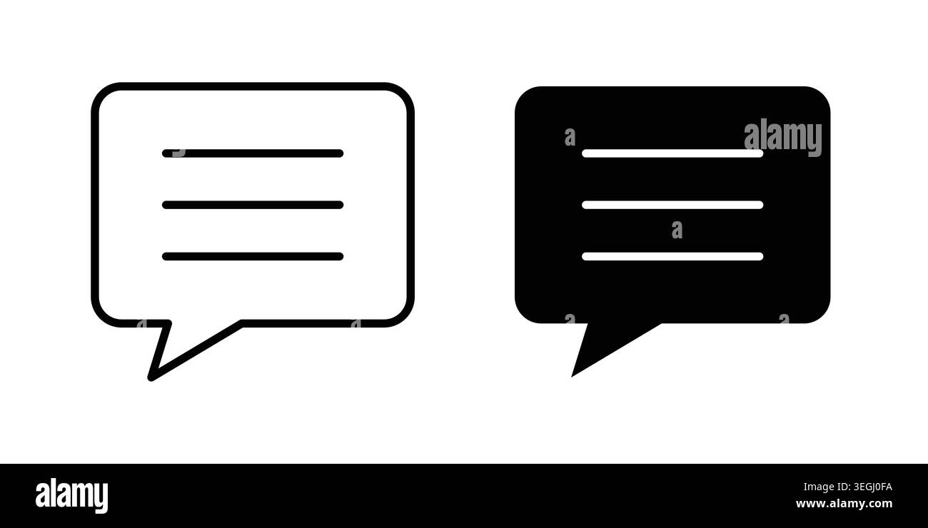 Text icon illustration. Pixel perfect vector graphics Stock Vector
