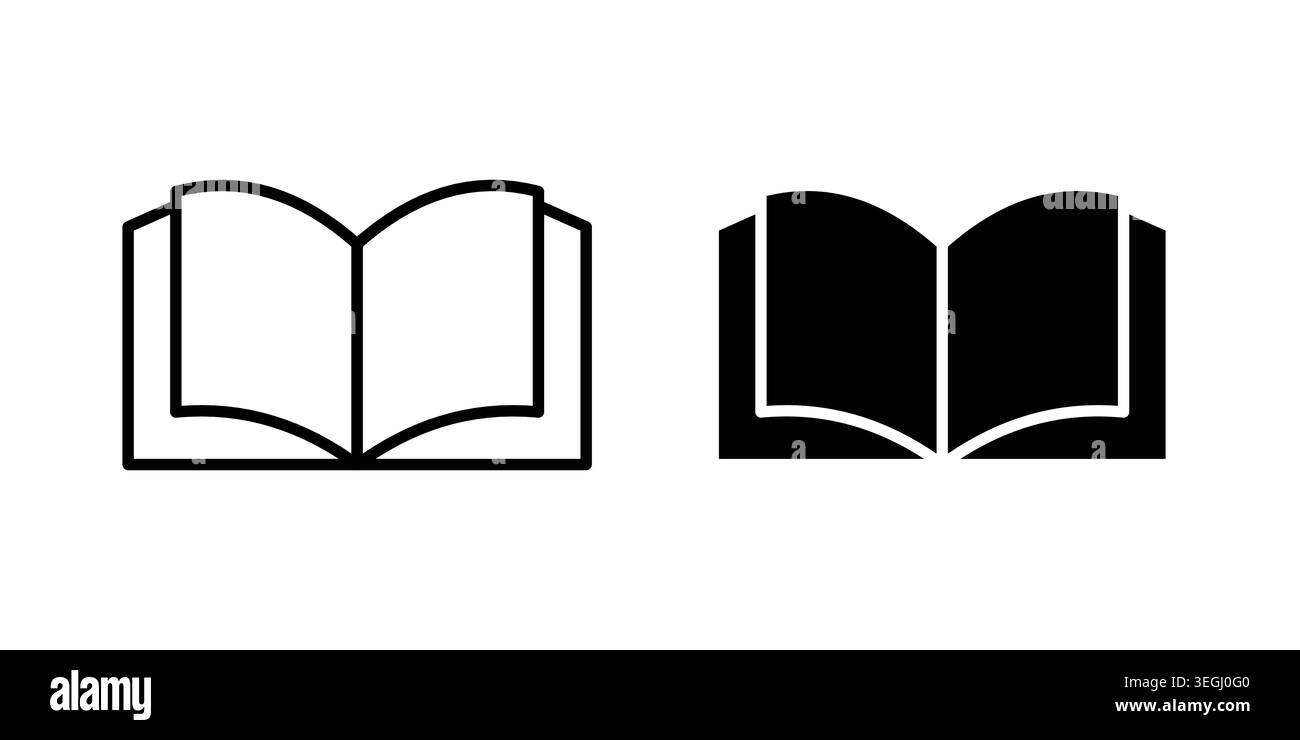 Book icon illustration. Pixel perfect vector graphics Stock Vector