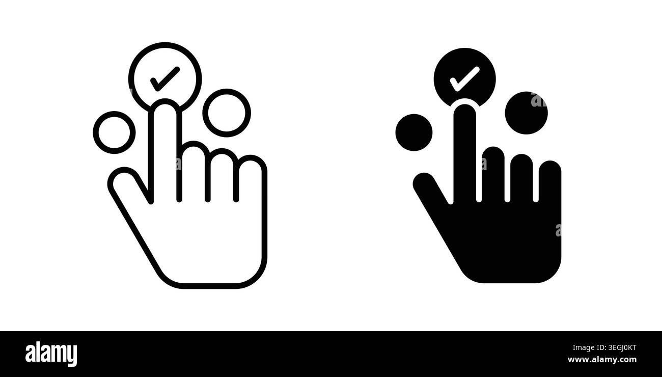 Choice icon illustration. Pixel perfect vector graphics Stock Vector