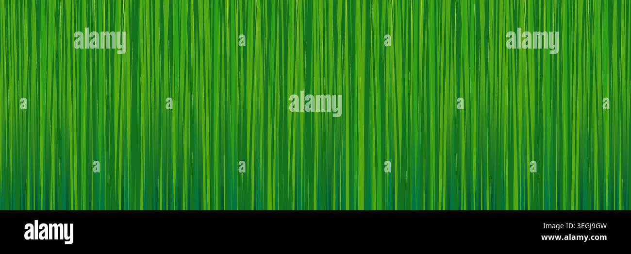 Vertical grass stripe background flat green gradient abstract Stock Vector