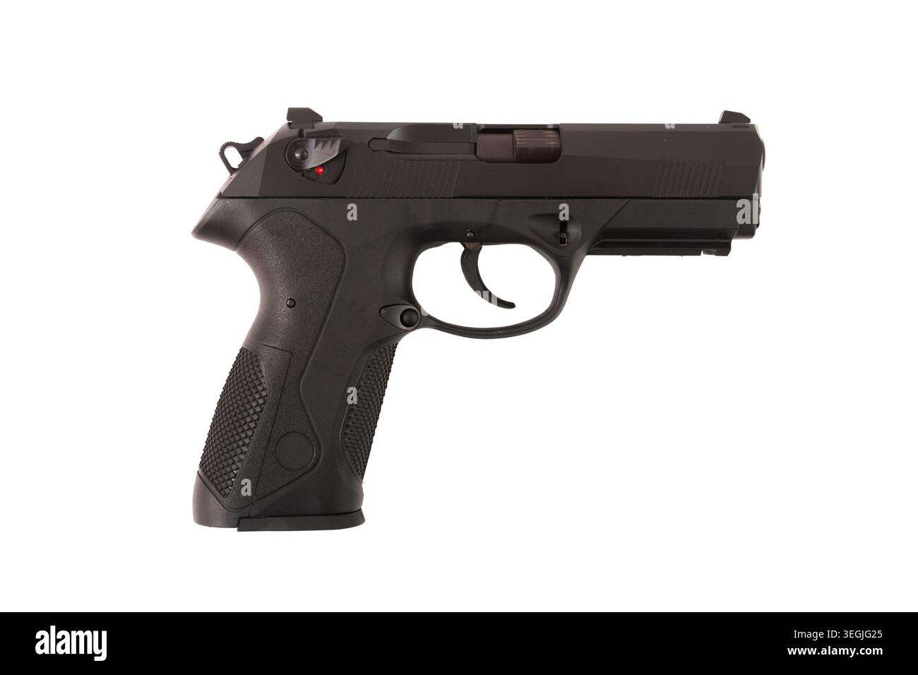 Semi automatic pistol model isolated on white background Stock Photo ...