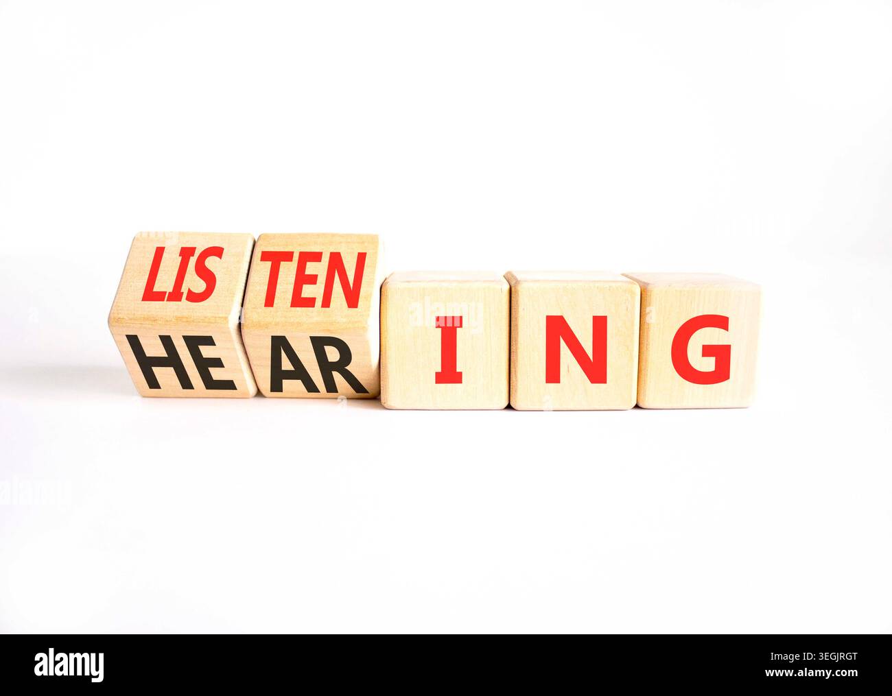 Listening or hearing symbol. Concept words Listening to Hearing on ...