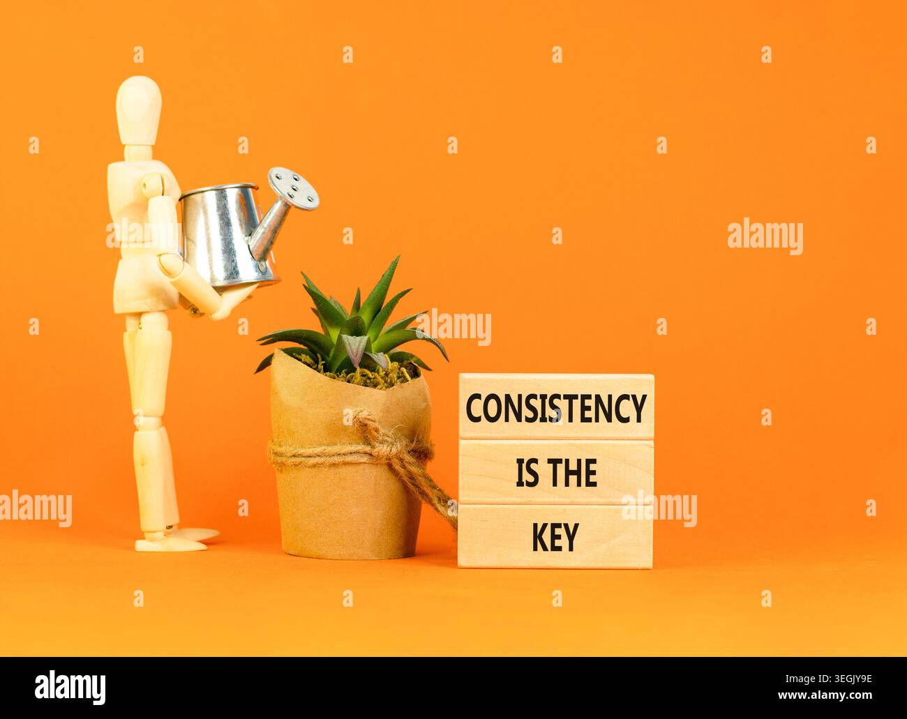 Consistency is the key symbol. Concept words Consistency is the key on ...