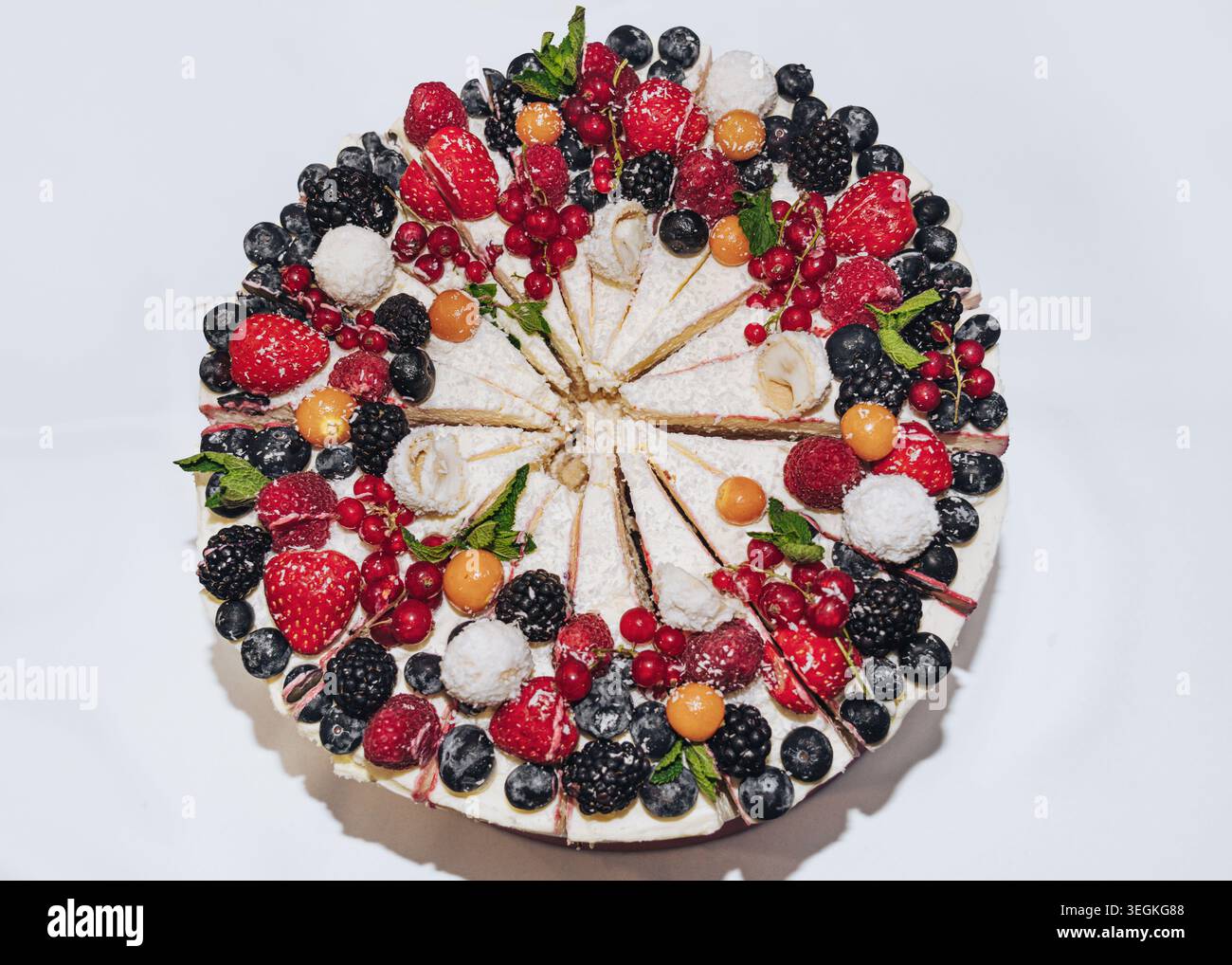 dessert at the wedding event - wedding cake Stock Photo