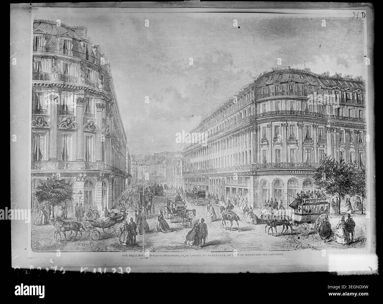 Jockey club, paris Black and White Stock Photos & Images - Alamy