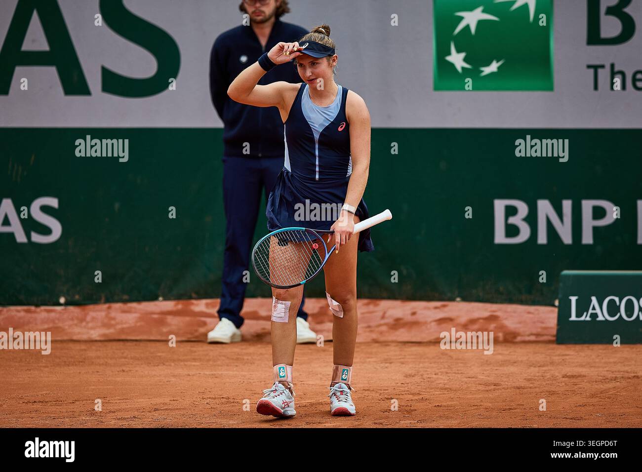 Paris, Ile-De-France, France. 20th May, 2026. Mary Stoiana of United States reacts on court during her Match against Matilde Jorge of Portugal during the French Open at Roland Garros - Tennis Grand Slam, 20.5.2026 in Paris (Roland Garros), France - Photo: Mathias Schulz (Credit Image: © Mathias Schulz/ZUMA Press Wire) EDITORIAL USAGE ONLY! Not for Commercial USAGE! Stock Photo