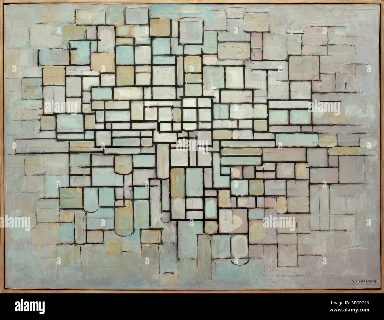 Composition with Lines and Soft Colors, 1931 by Piet Mondrian Stock ...
