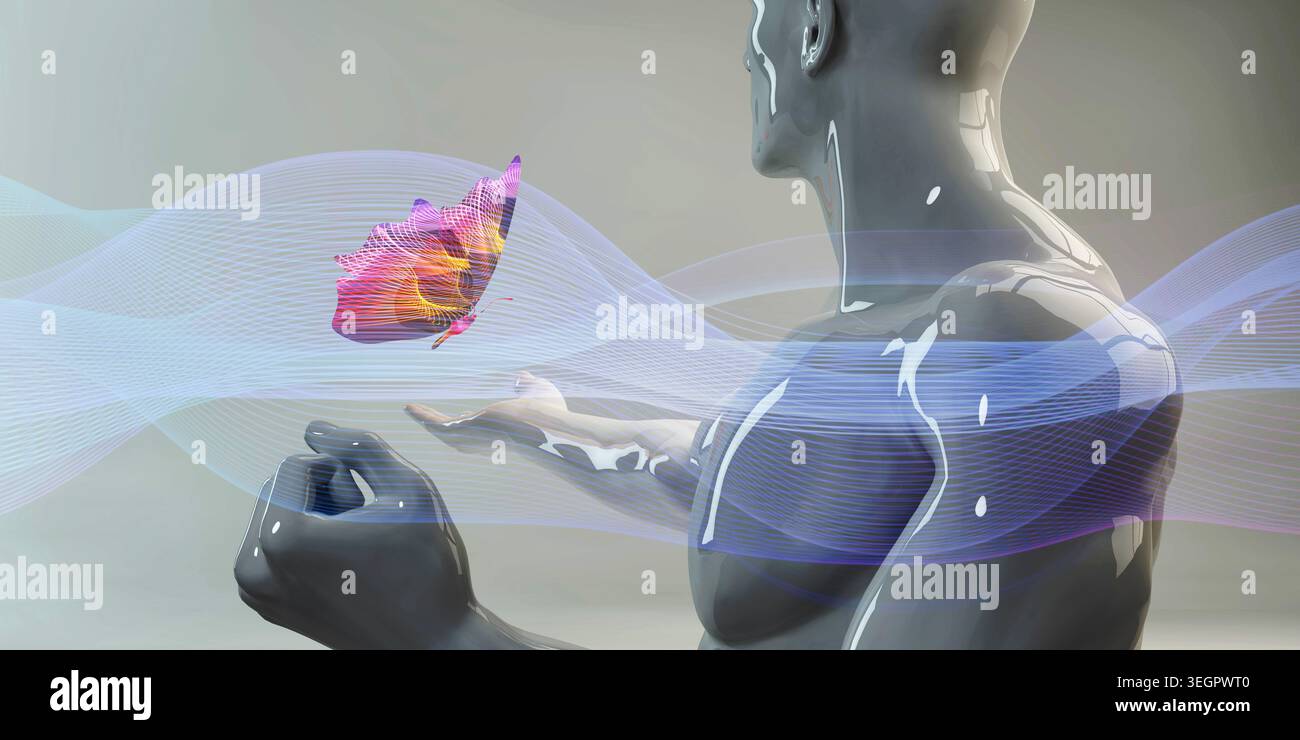 Digital Evolution Thrives Within Innovative Futuristic Technology Background Settings Stock Photo