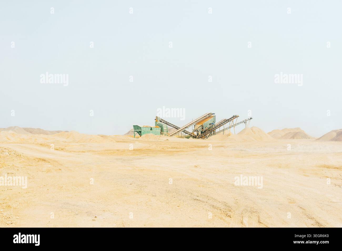 Sand extraction in sand mining site Stock Photo - Alamy