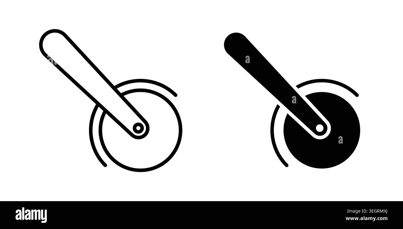 Pizza Slicer icon vector symbol graphics Stock Vector