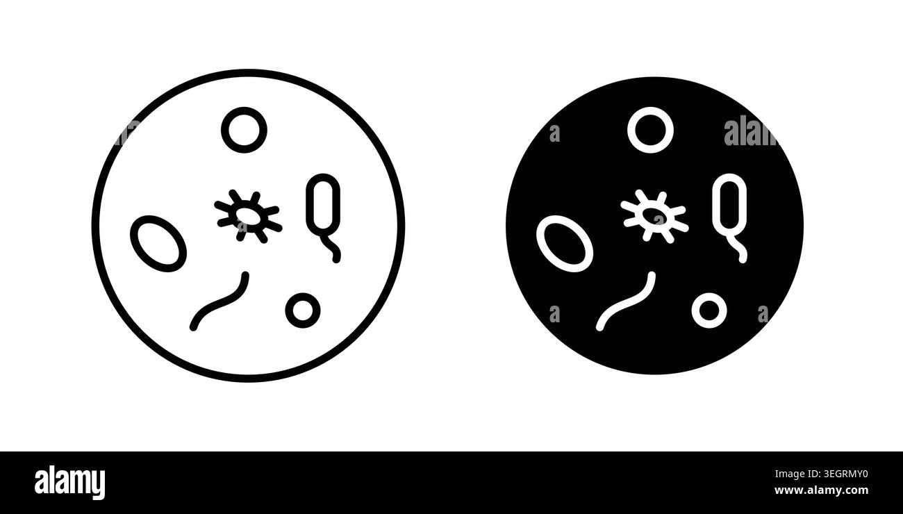 Microorganism icon vector symbol graphics Stock Vector