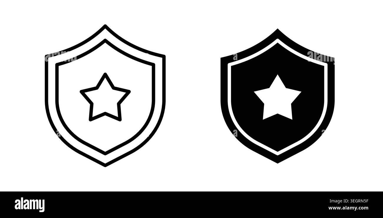Police badge icon vector symbol graphics Stock Vector
