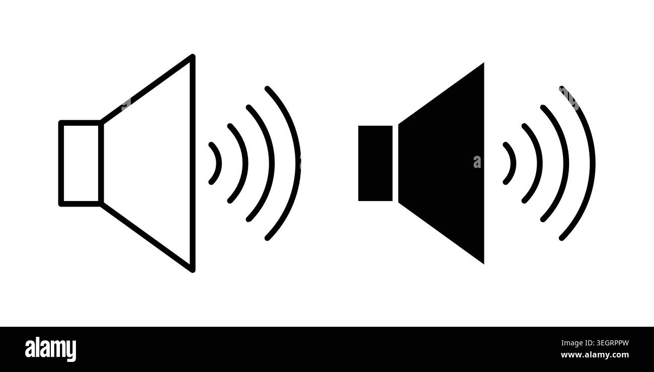 Speaker icon vector symbol graphics Stock Vector