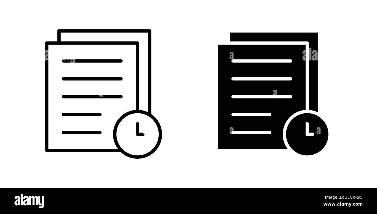 Timesheet icon vector symbol graphics Stock Vector