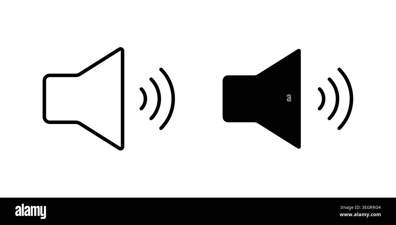 Volume icon vector symbol graphics Stock Vector