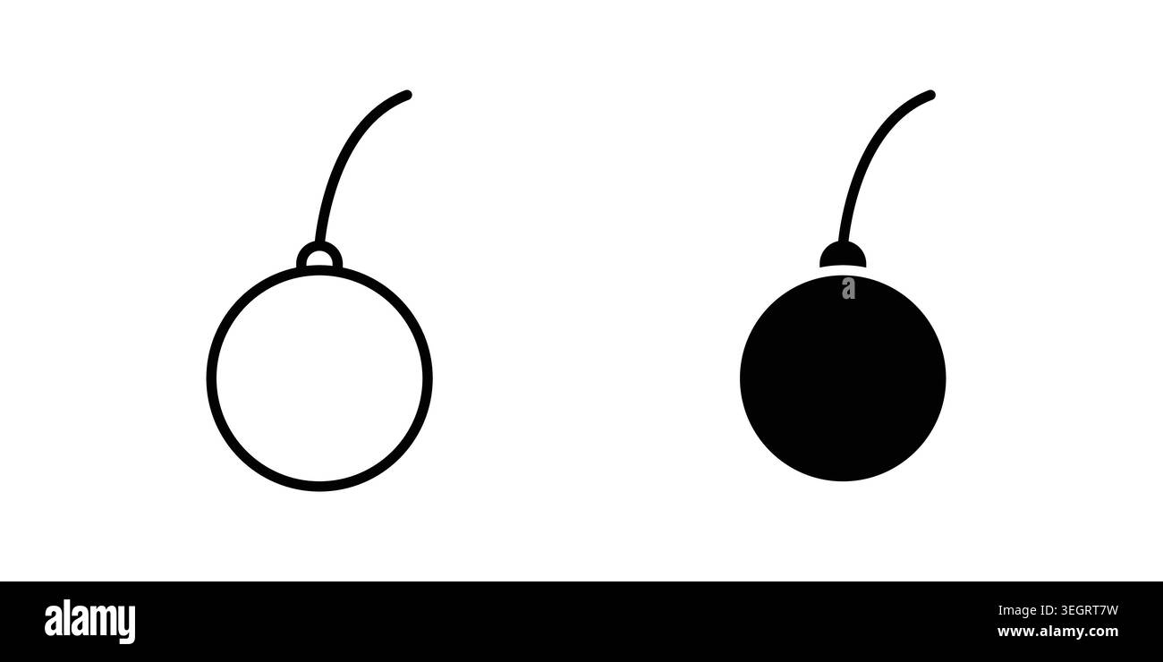 Demolition ball icon vector template set in black Stock Vector