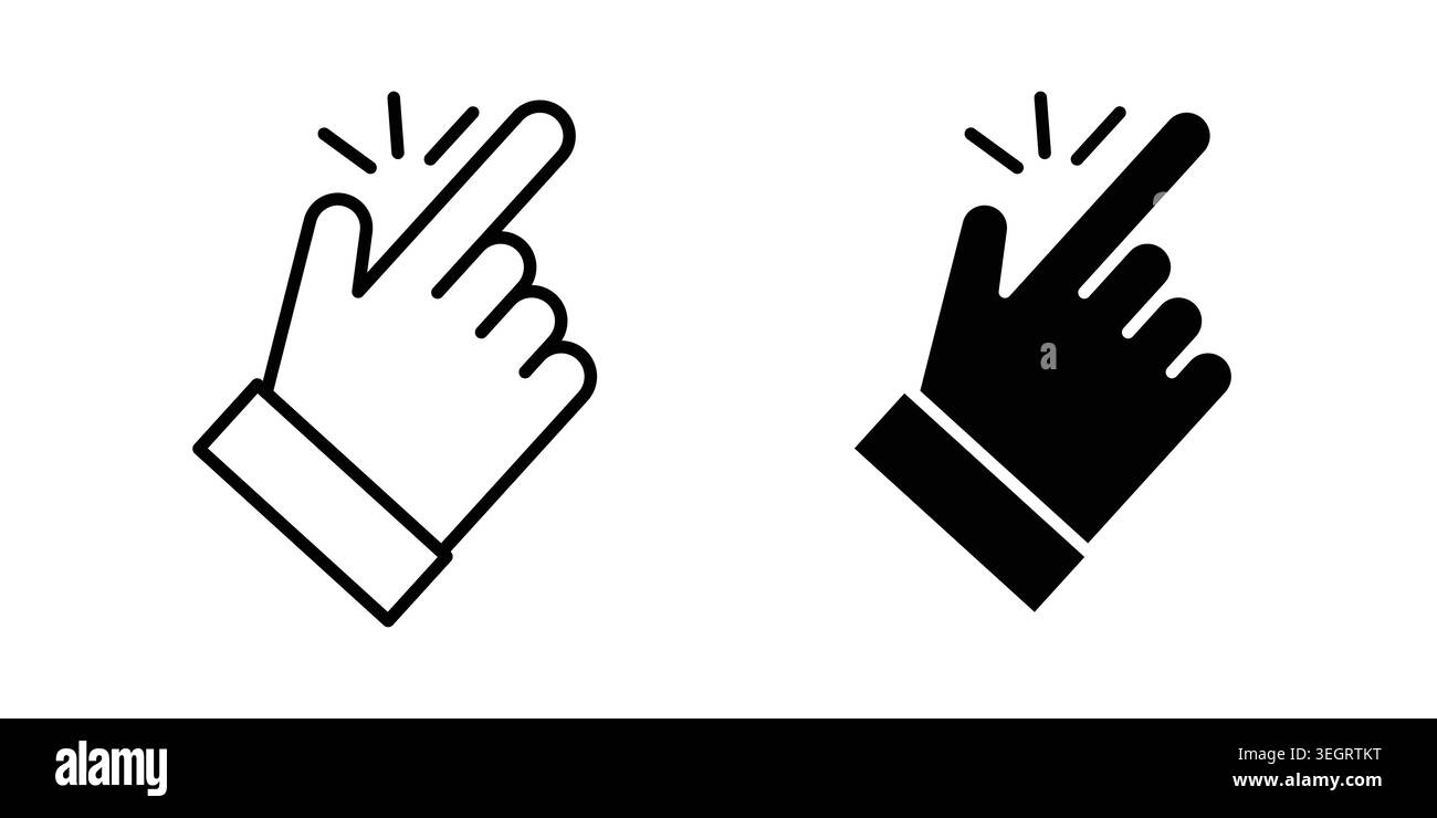Easy icon vector template set in black Stock Vector