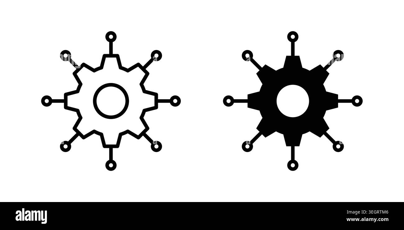 Frameworks icon vector template set in black Stock Vector
