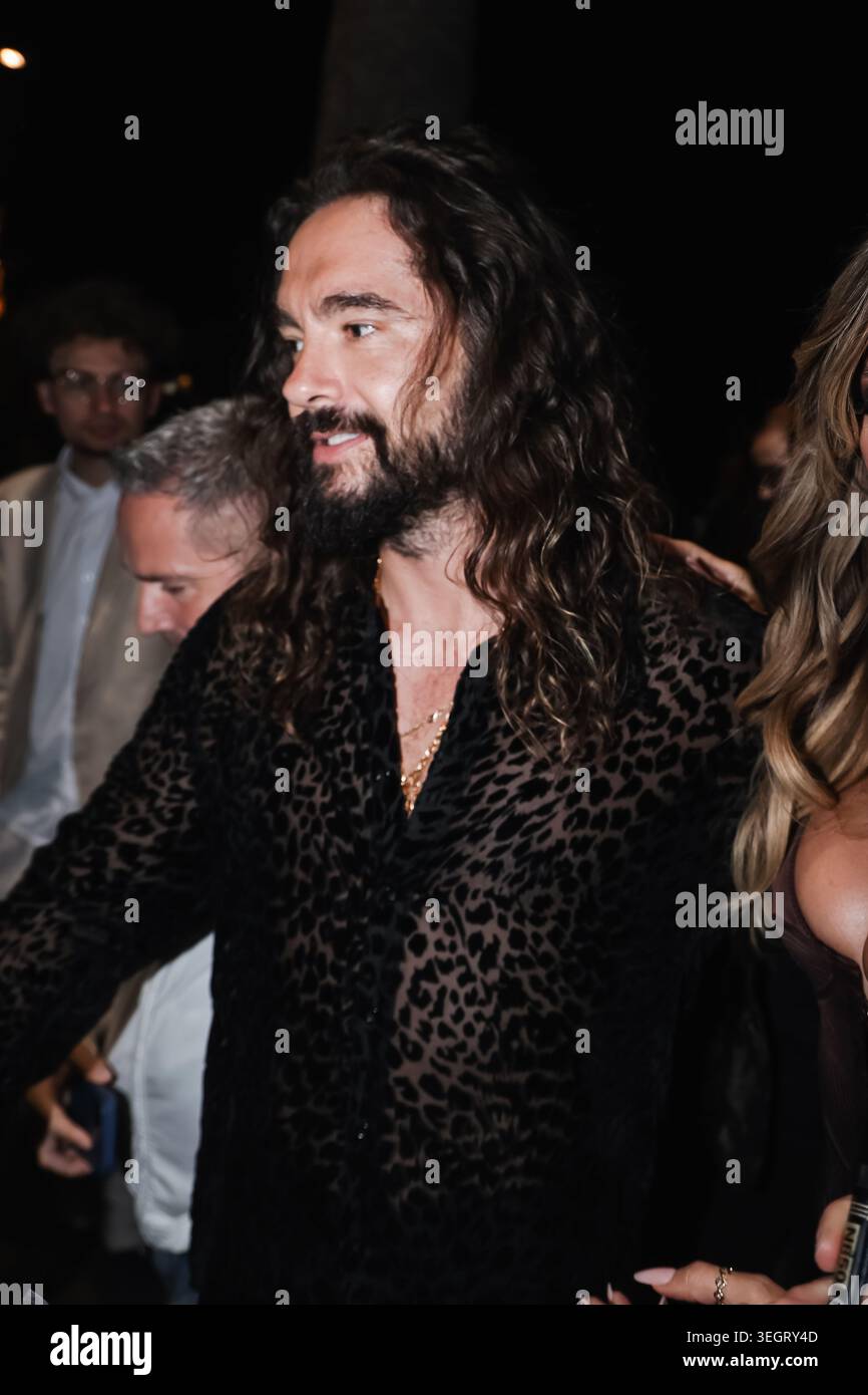 Tom Kaulitz arrives at the Kilian Paris dinner party event during the ...