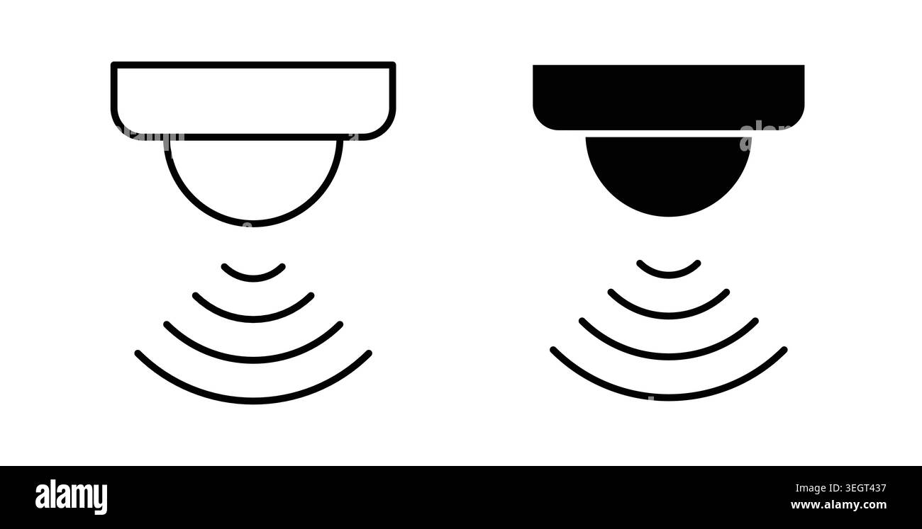 Sensor icon symbol. Vector illustration pack in black color. Stock Vector