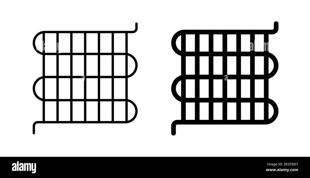 Condenser coil icon vector art Illustrations Stock Vector