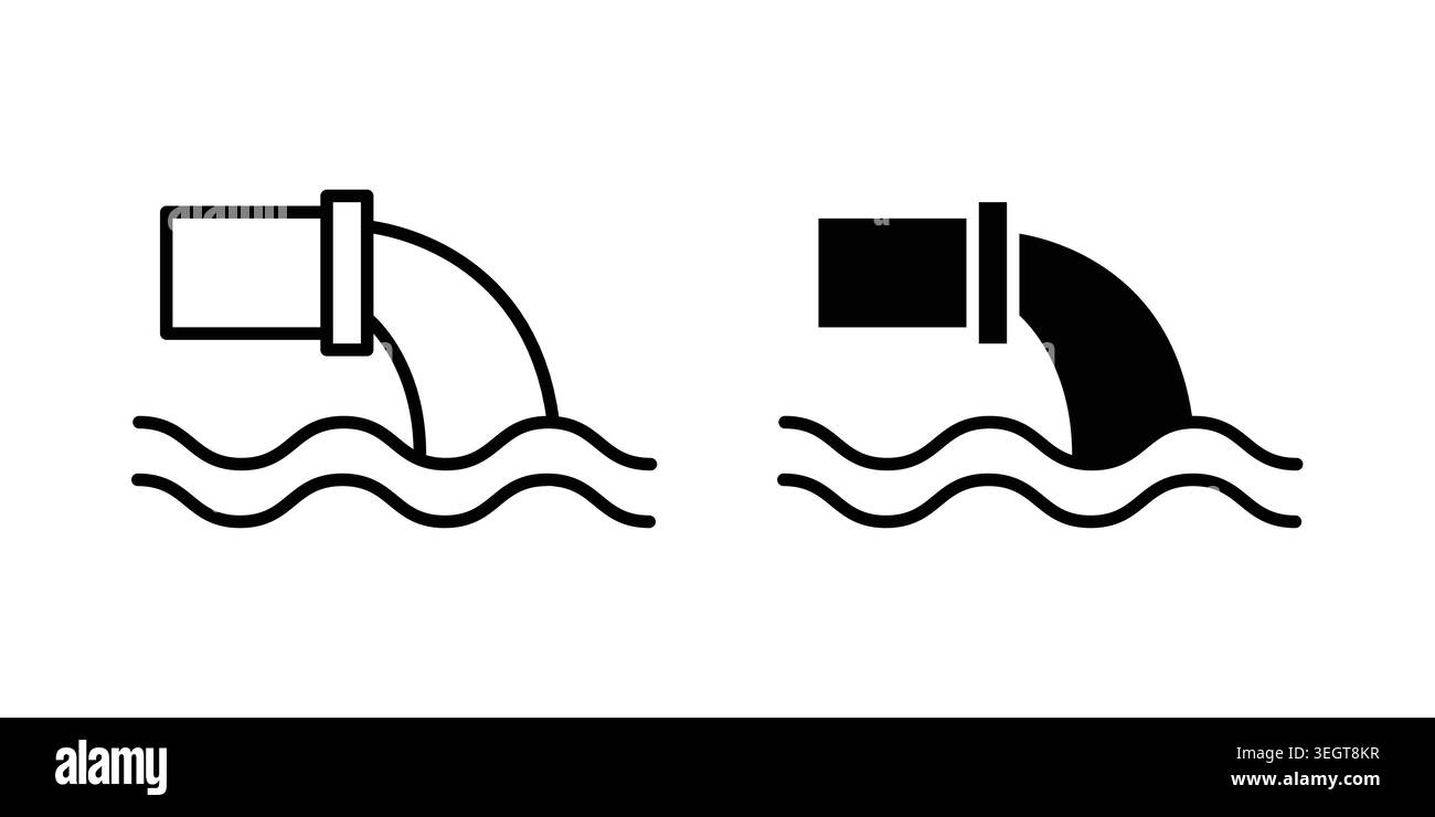 Wastewater icon vector, symbol, logo illustrations Stock Vector Image ...