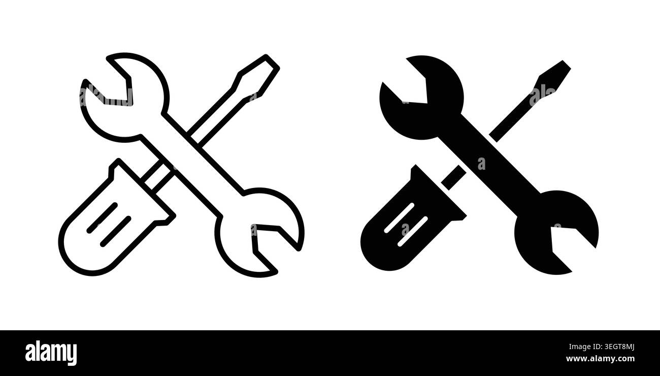 Repair icon vector, symbol, logo illustrations Stock Vector