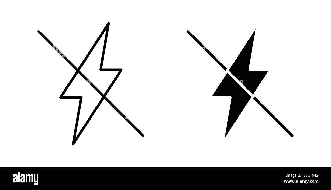 Flash off icon vector art Illustrations Stock Vector