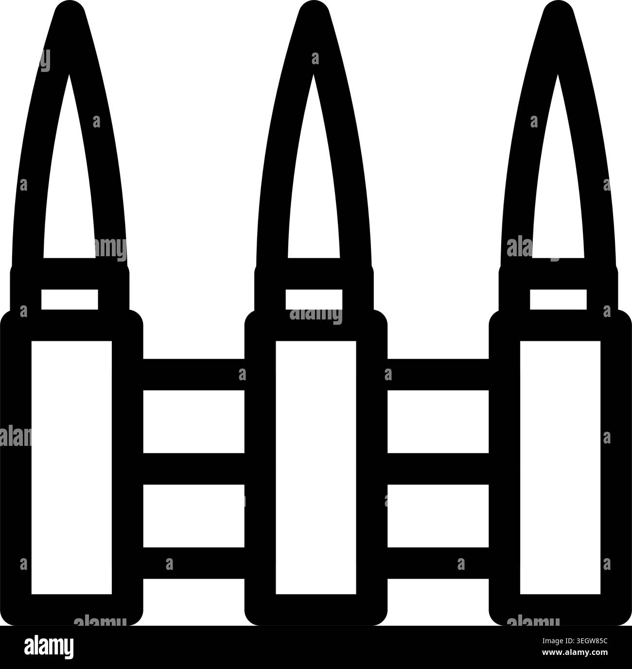 This bold icon depicts three bullets linked together- perfect for ...
