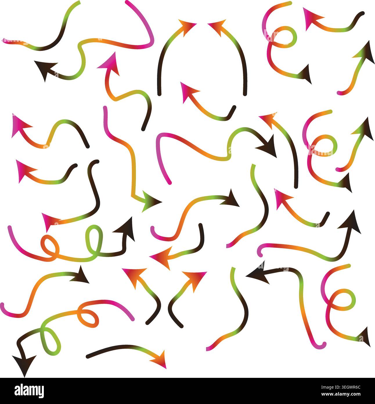 Colorful Abstract Arrow Pattern Design vector, illustration Stock Vector