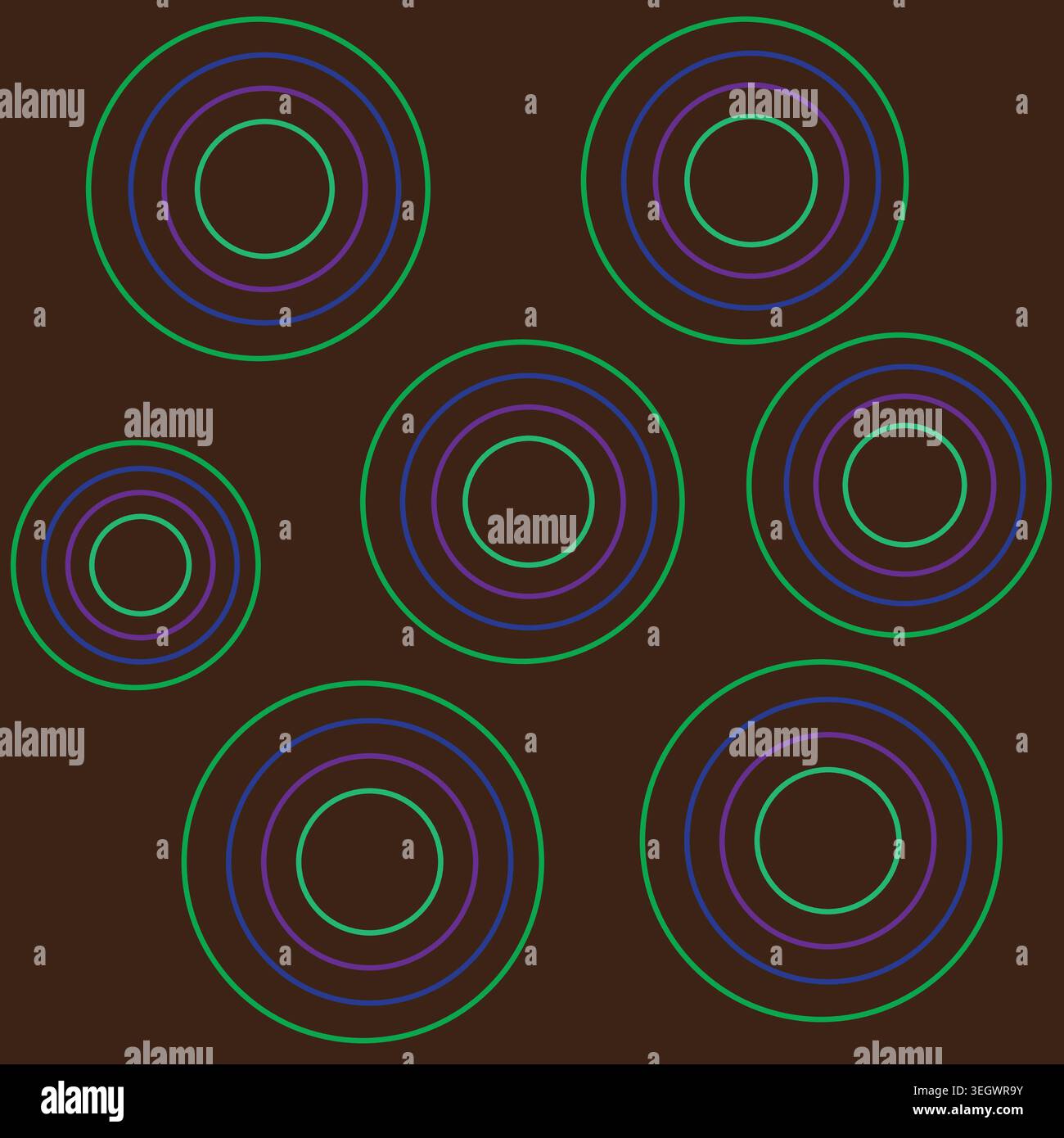 Neon Circle Ring Pattern Background vector, illustration Stock Vector