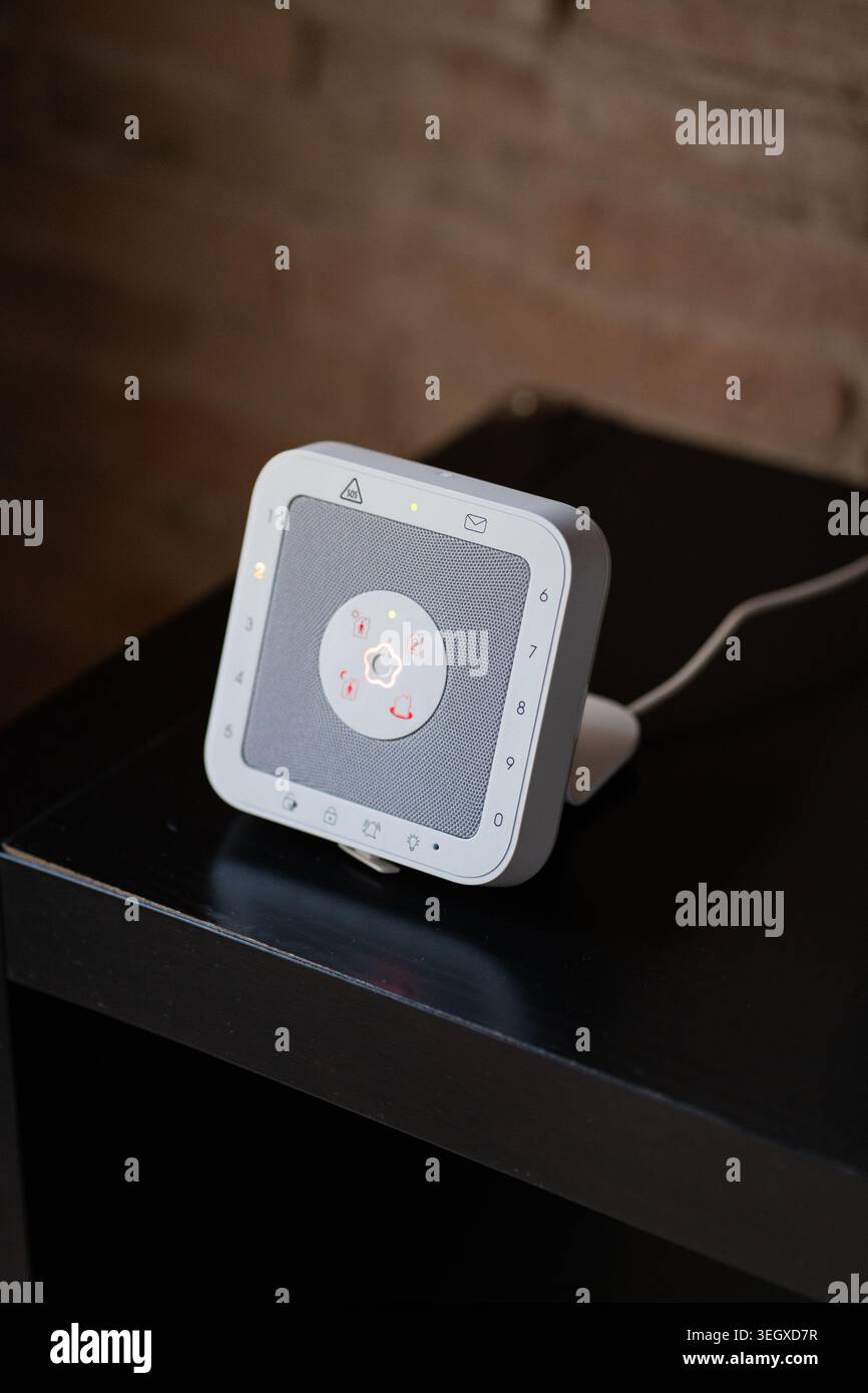 Smart home security system providing digital protection Stock Photo