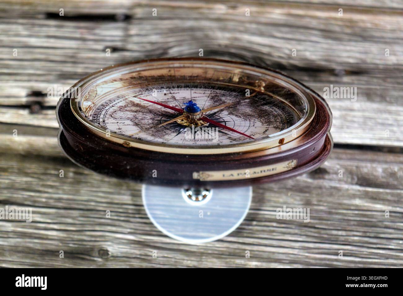Cairo, Egypt, May 14 2026: A Rotating World Map Compass with Rotating ...