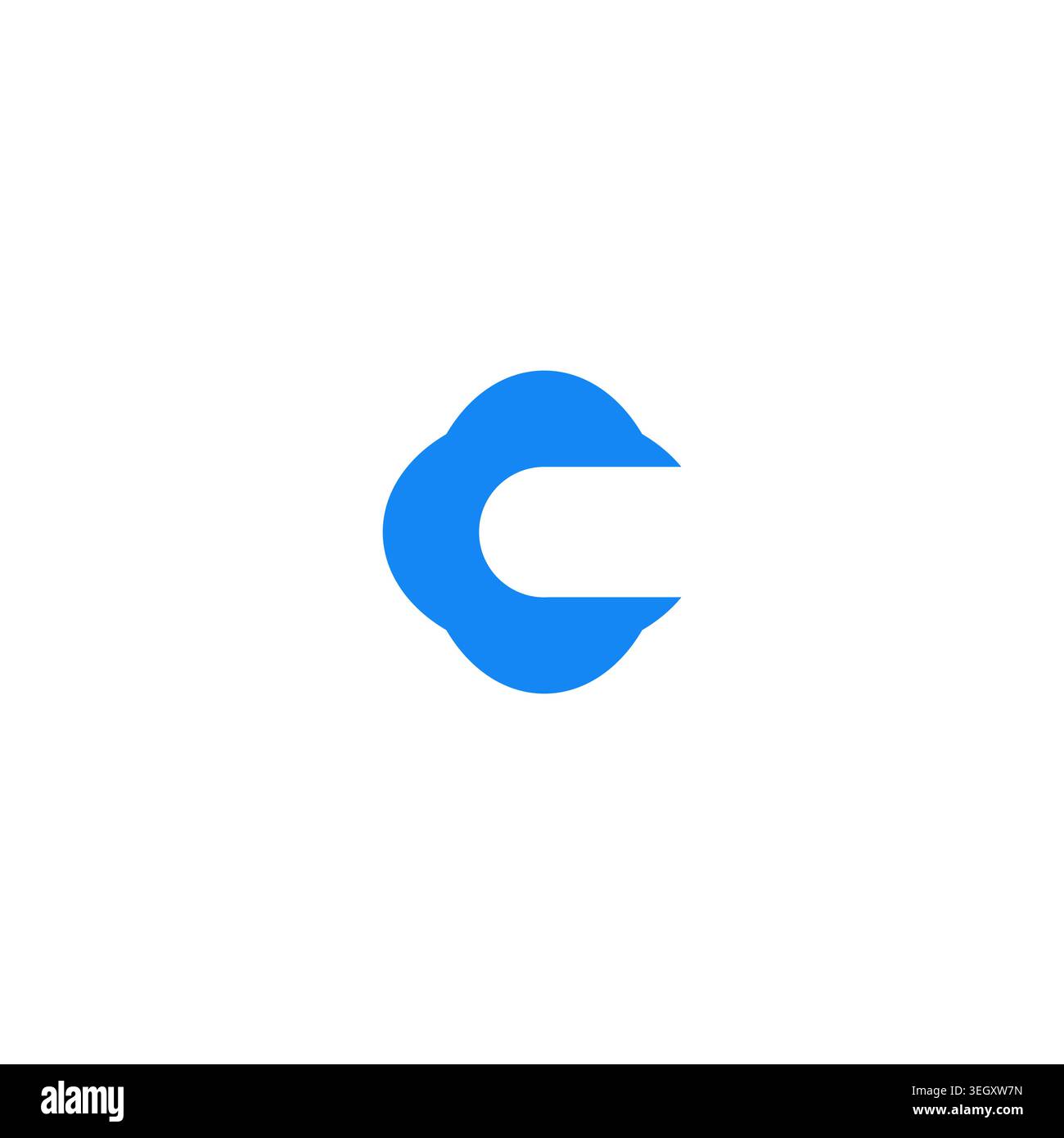 Letter C Logo Vector. C Cloud Logo Design Stock Vector