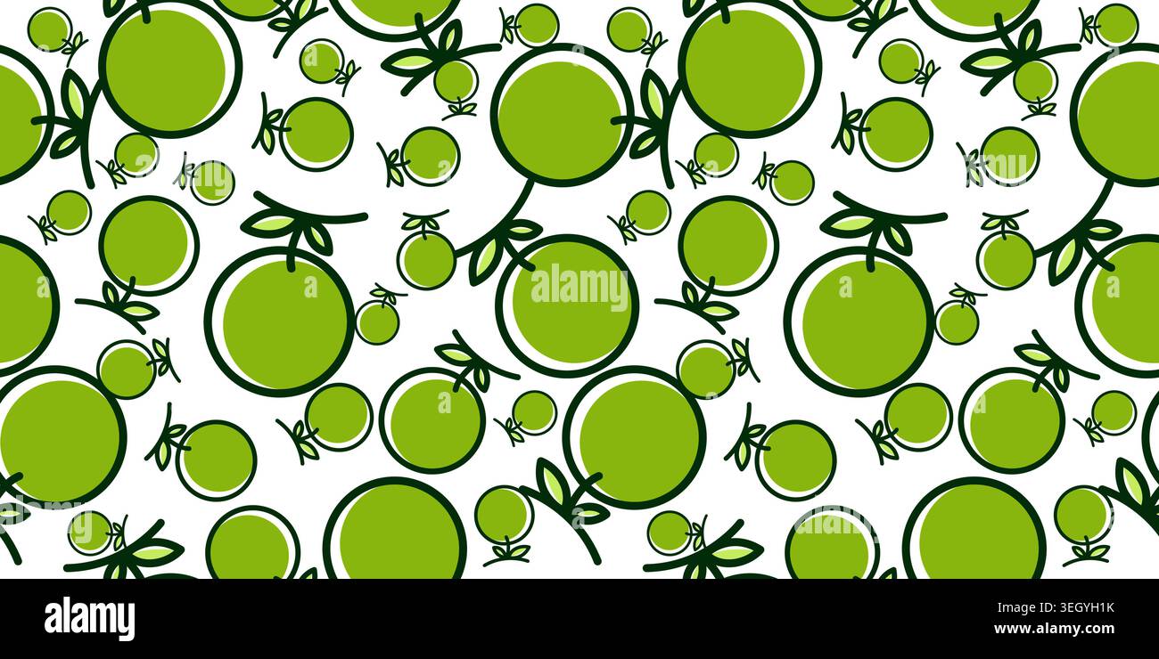 Seamless Pattern of melon background vector. melon vector illustration Stock Vector