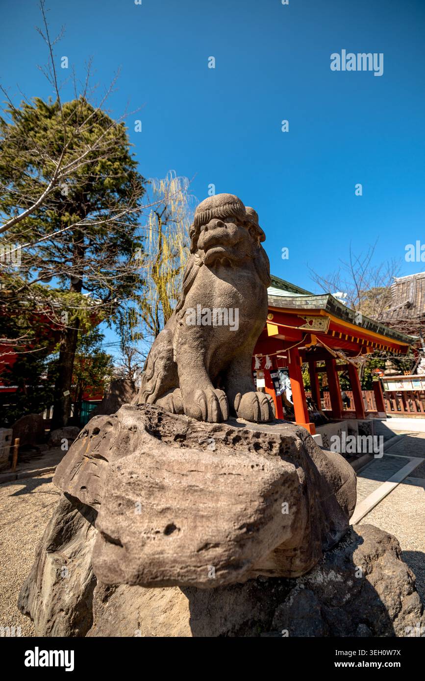 Tokyo sensoji temple lion hi-res stock photography and images - Alamy