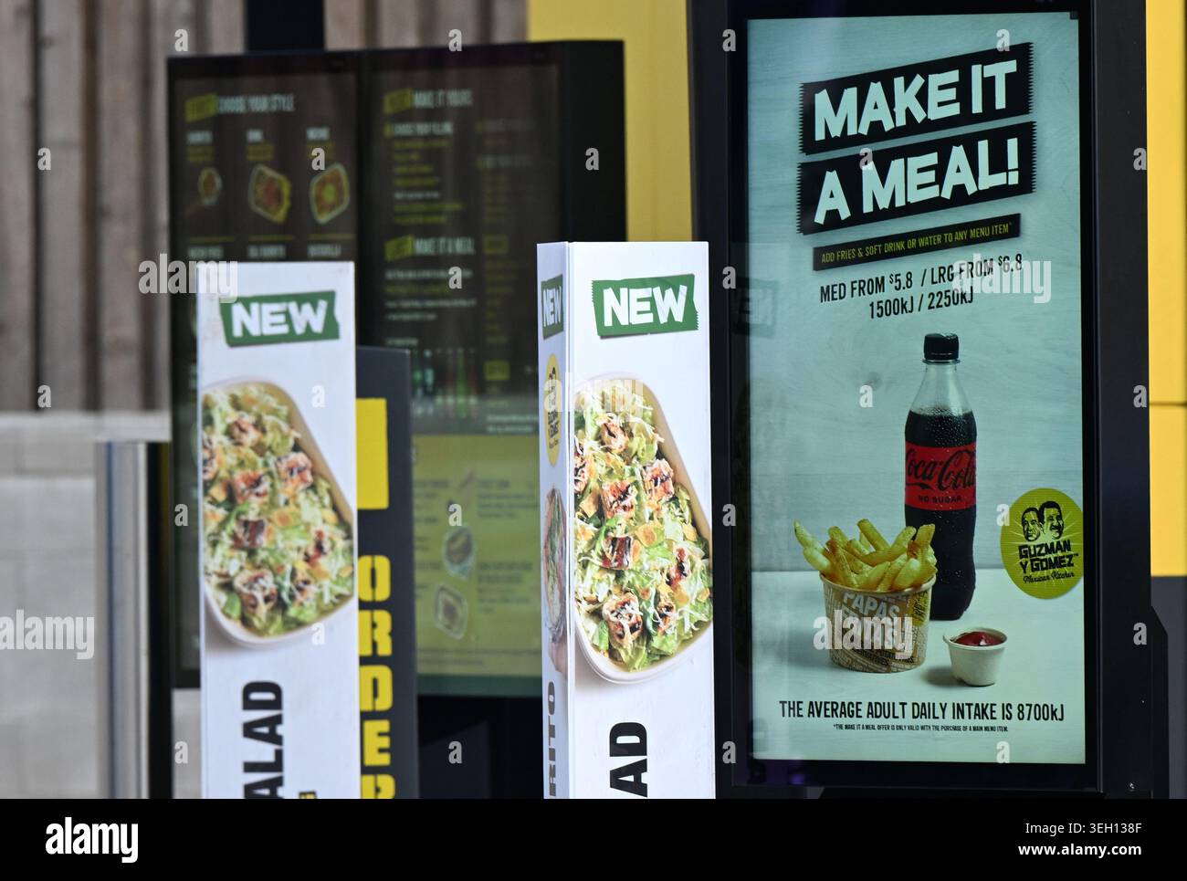 A general view of the Drive-Thru is seen at a Guzman y Gomez restaurant ...