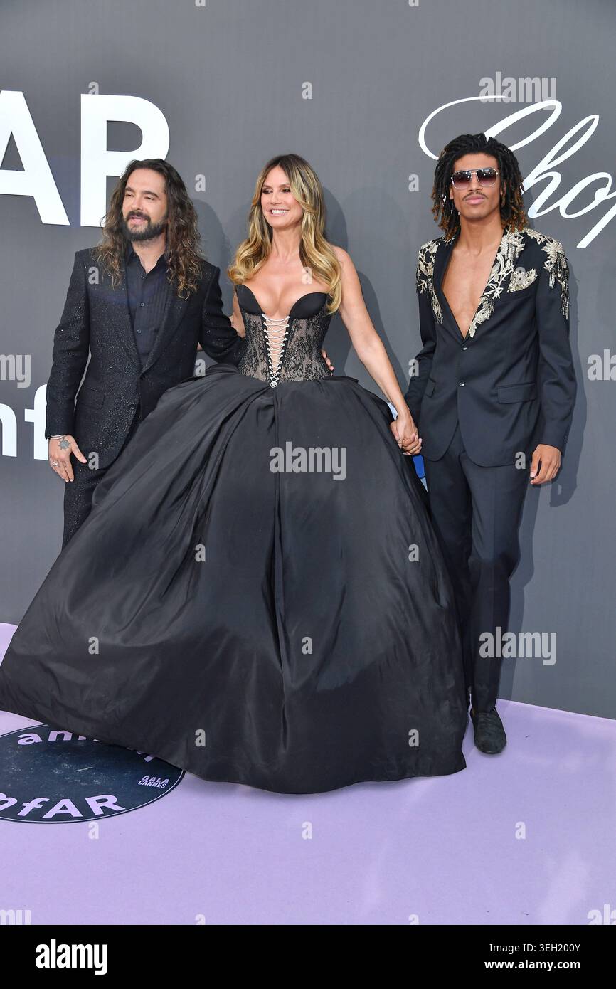 Tom Kaulitz, Heidi Klum und Henry Samuel bei der 32. amfAR Gala ...