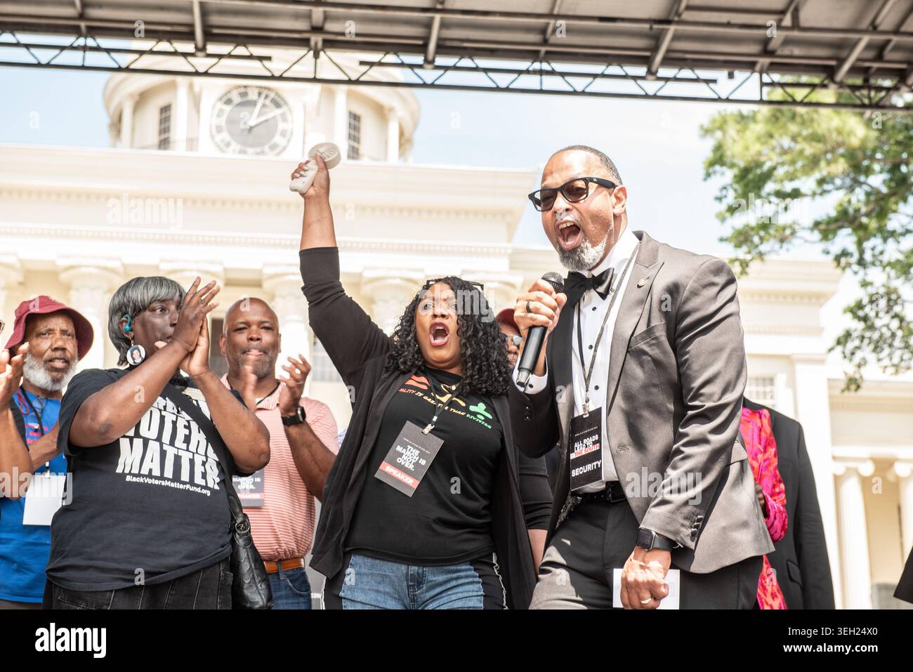 Political rally speaker hi-res stock photography and images - Alamy