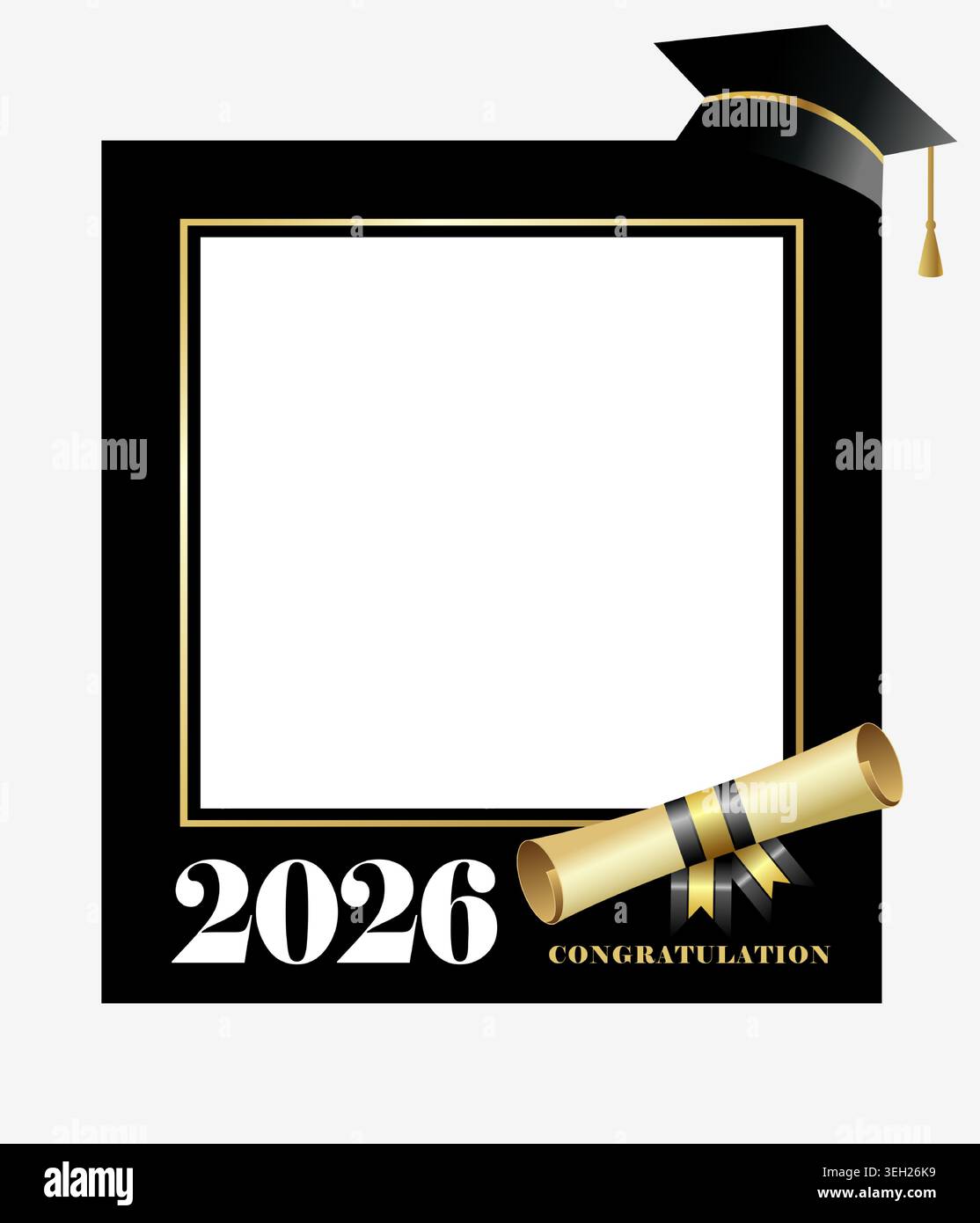 Class of 2026, Graduation photo frame concept for album design ...