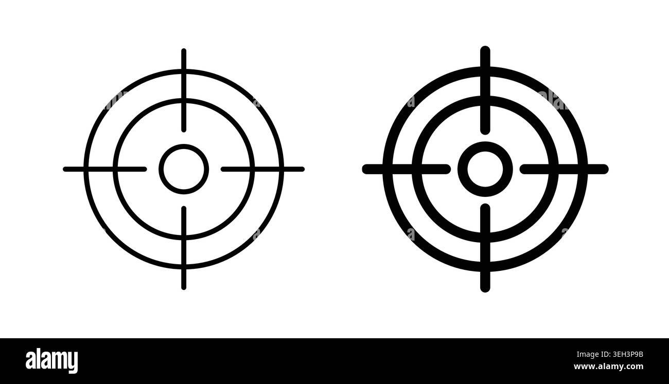 Aim icon symbol. Flat Vector illustration Stock Vector