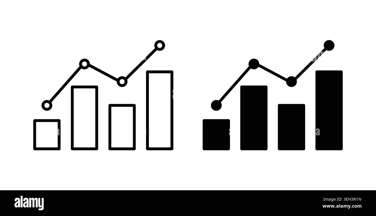Analytic icon symbol. Flat Vector illustration Stock Vector