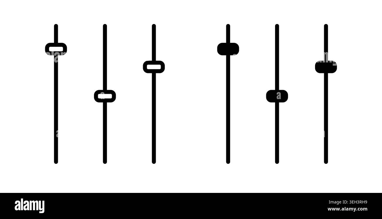 Equalizer icon symbol. Flat Vector illustration Stock Vector