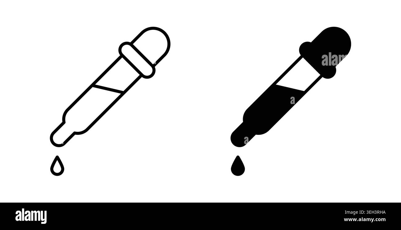 Eye dropper icon symbol. Flat Vector illustration Stock Vector
