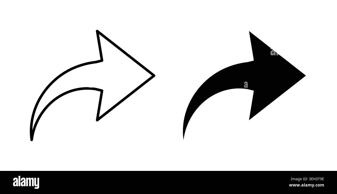 Forward icon symbol. Flat Vector illustration Stock Vector