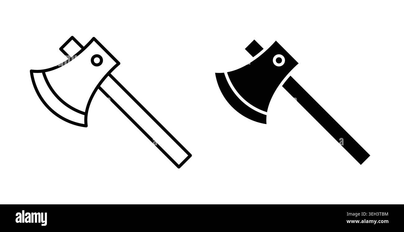 Axe icon symbol. Flat Vector illustration Stock Vector