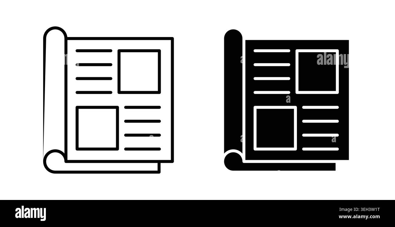 Magazines icon symbol. Flat Vector illustration Stock Vector Image ...